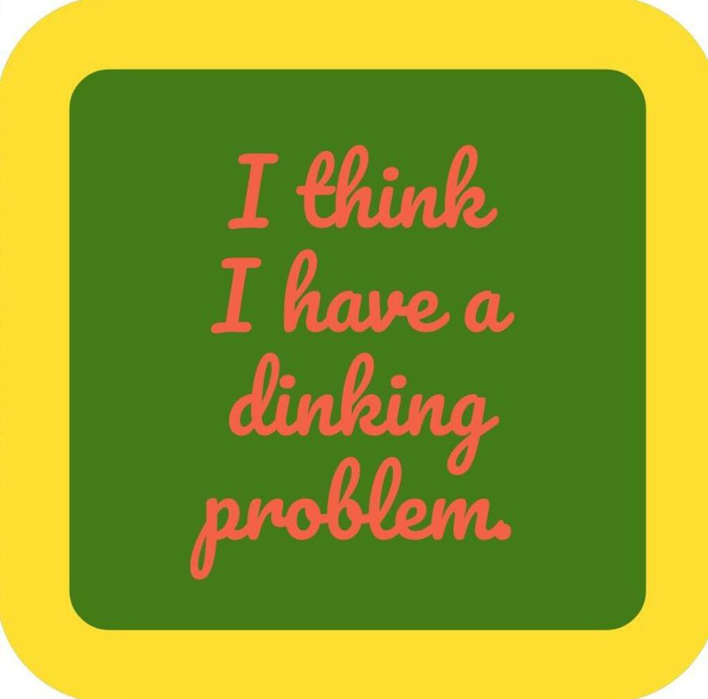 Pickleball I Think I Have A Dinking Problem Funny Premium Drink Coaster Resin With Cork Backing 266403 266403 266403