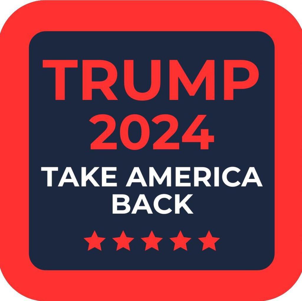 Donald J Trump MAGA Take America Back Premium Drink Coaster Resin With Cork Backing 266466 trump-take-back 266466