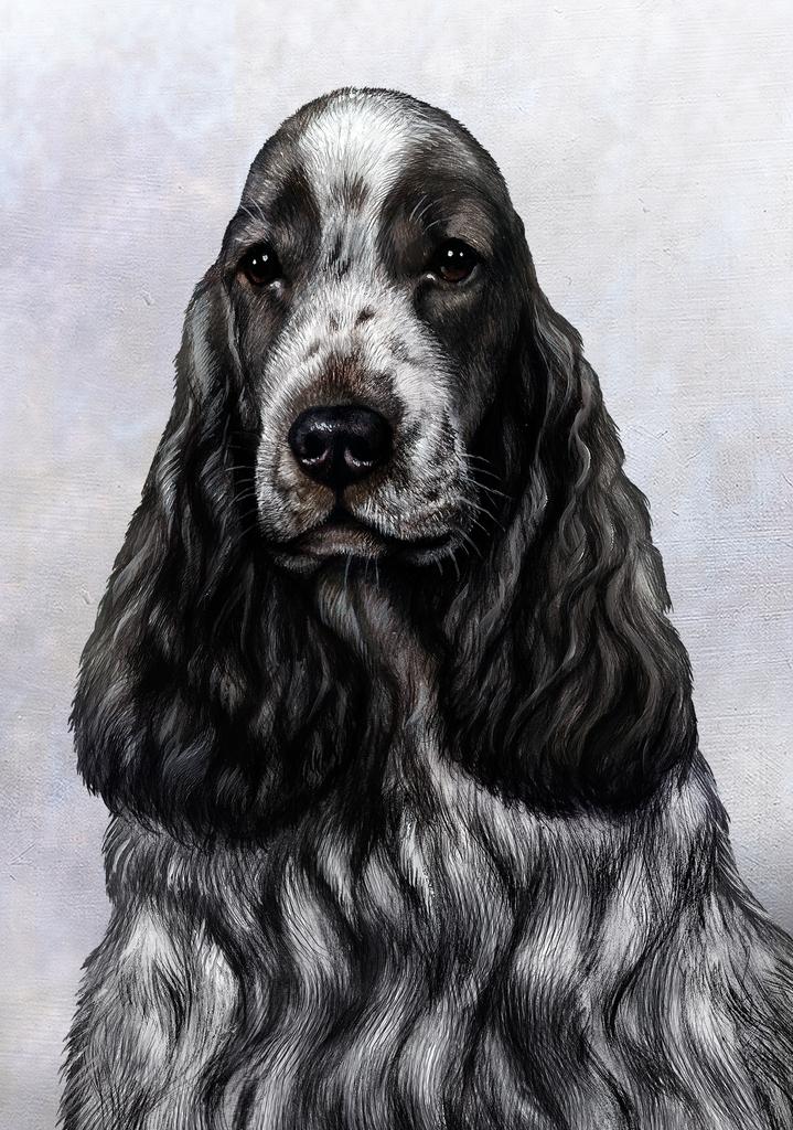 English Cocker Spaniel Dog by Tamara Burnett Box of 10 Blank Note Cards 4x5 266588 1049-4x5