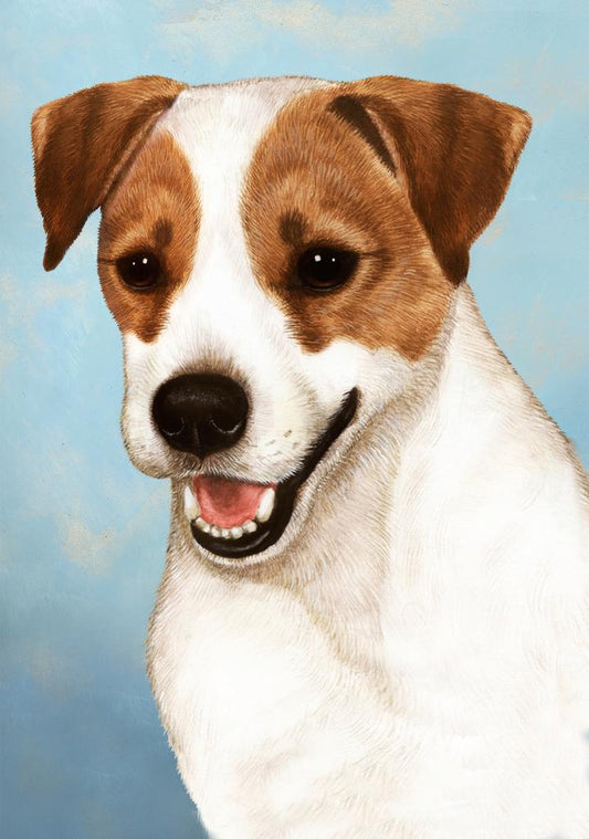 Jack Russell Terrier Dog by Tamara Burnett Box of 10 Blank Note Cards 4x5 266603 1063-4x5