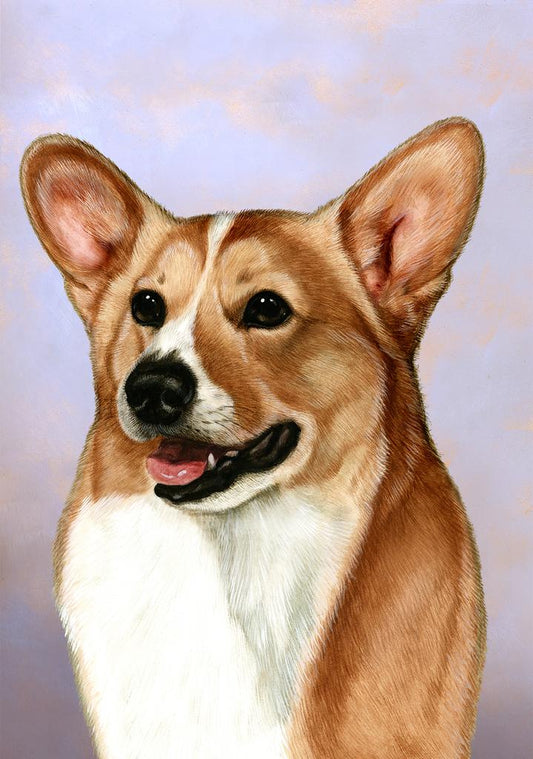Pembroke Welsh Corgi Dog by Tamara Burnett Box of 10 Blank Note Cards 4x5 266621 1084-4x5