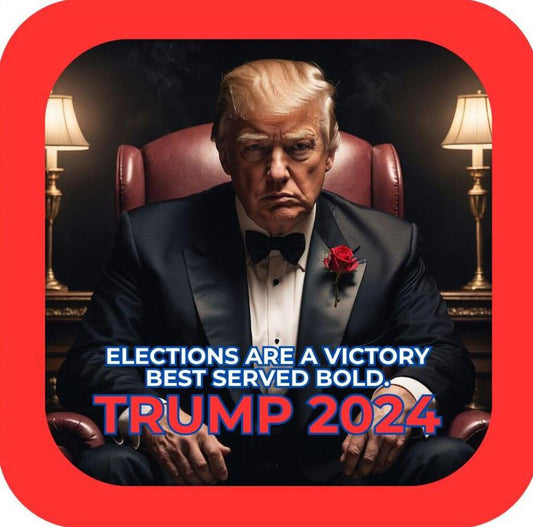 Donald Trump Donfather Victory Best Served Bold Premium Drink Coaster Resin With Cork Backing 266715 trump_victory 266715