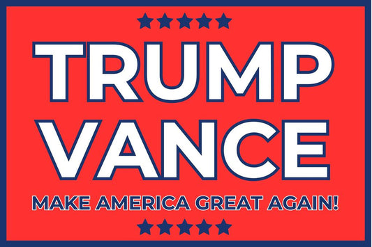 Donald Trump JD Vance Red 2024 President Campaign Cool Wall Art Print Poster 12x18 266827