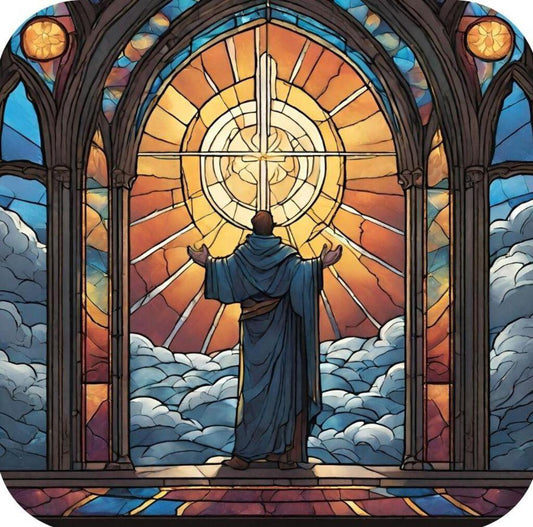 Dont Tell God How Big Your Storm Is Premium Drink Coaster Resin With Cork Backing 267197