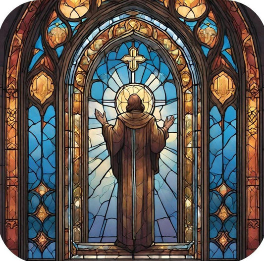Prayer Is The Key To Heaven Premium Drink Coaster Resin With Cork Backing 267199
