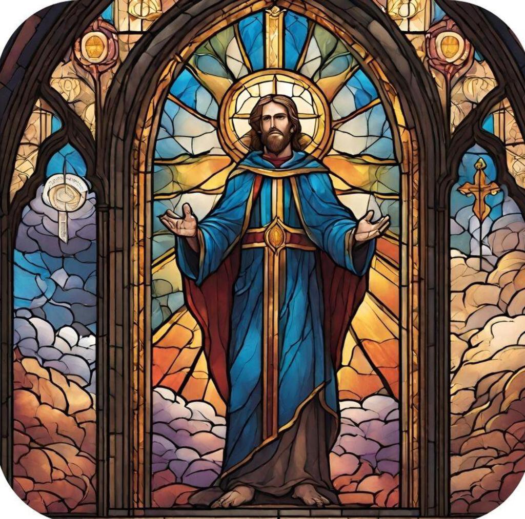 Matthew 19 26 With God All Things Are Possible Premium Drink Coaster Resin With Cork Backing 267201