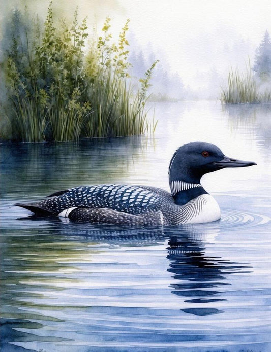 Loon On Pond Box of 10 Blank Note Cards 4x5 267247
