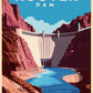 Nevada Burning Man Retro Travel Poster Art Box of 10 Blank Note Cards 4x5  267312