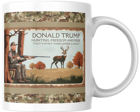 Donald Trump Presidential Inauguration 45 47 Deer Hunting Ceramic Coffee Mug 12 oz 267734