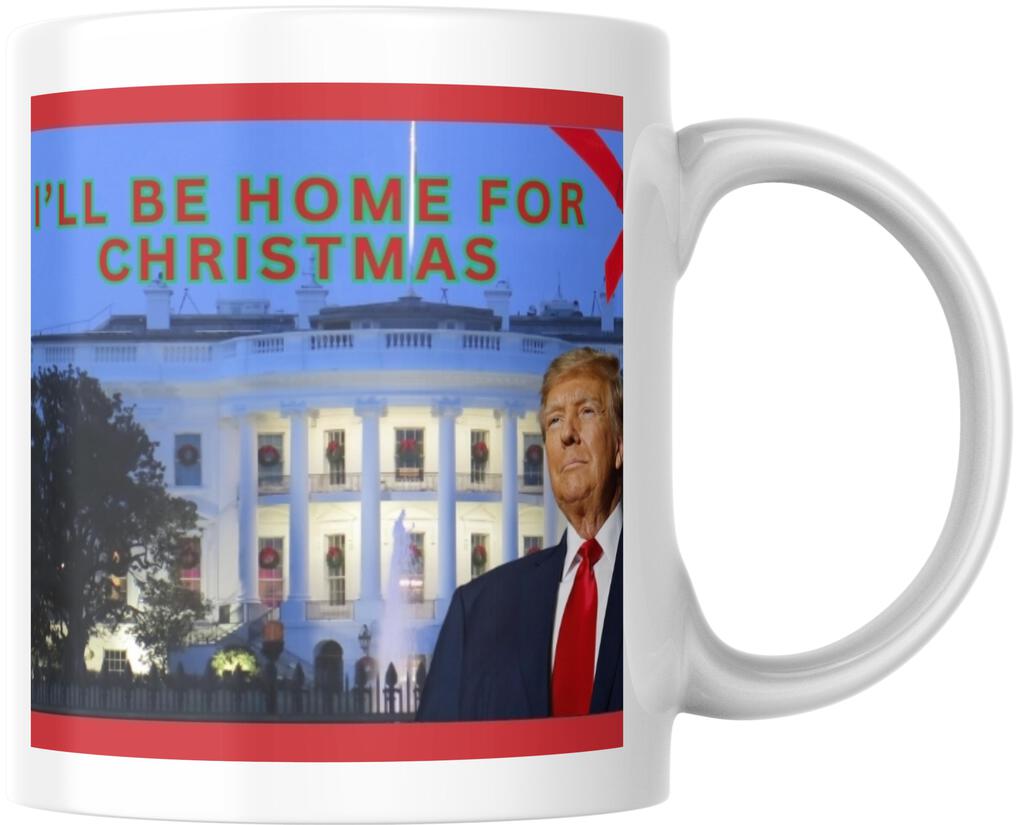 Donald Trump Presidential Inauguration 45 47 Home For Christmas Ceramic Coffee Mug 12 oz 267735