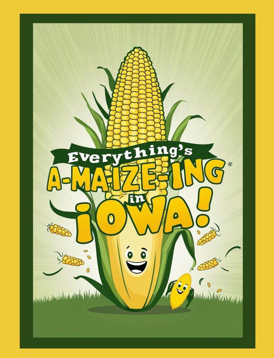 Iowa Everything's A Maize Ing In Iowa Travel Poster Art Box of 10 Blank Note Cards 4x5 267907