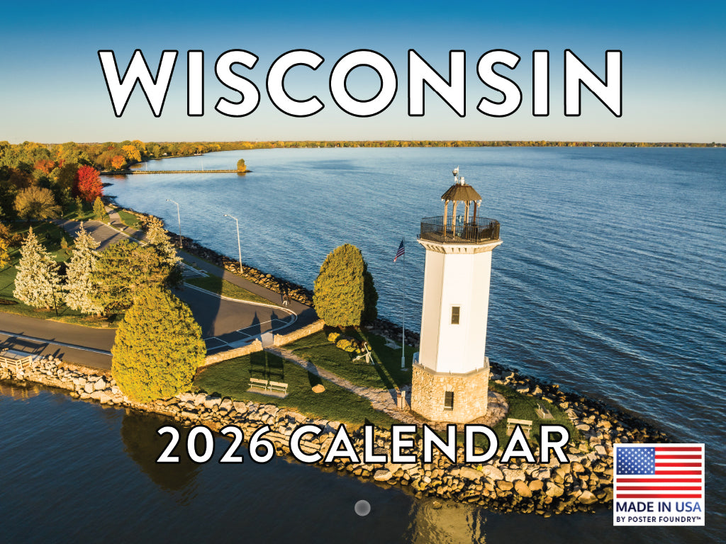 Wisconsin Calendar 2026 Monthly Wall Calender 12 Month | American Made In The USA 267965