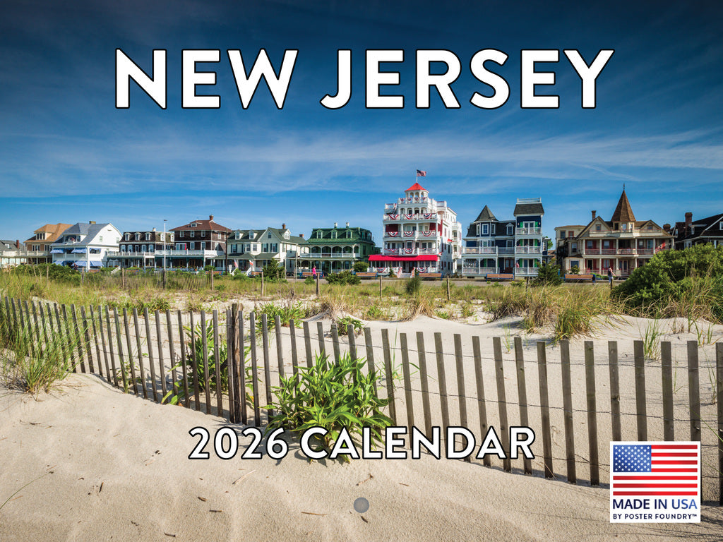 New Jersey Calendar 2026 Monthly Wall Calender 12 Month | American Made In The USA 267982