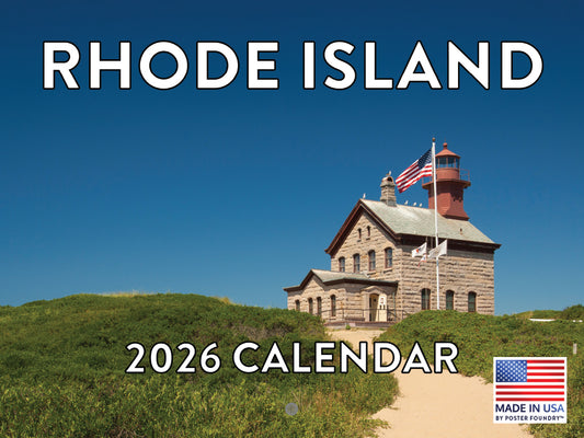 Rhode Island Calendar 2026 Monthly Wall Calender 12 Month | American Made In The USA 267988