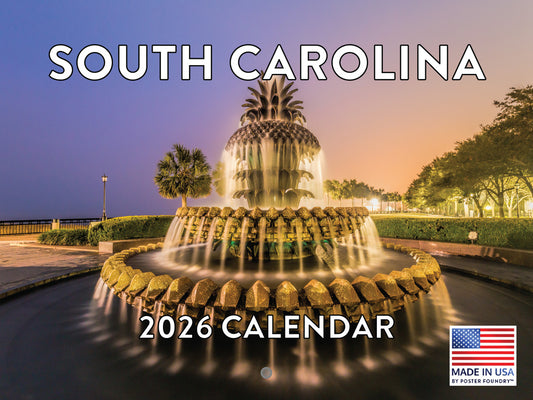 South Carolina Calendar 2026 Monthly Wall Calender 12 Month | American Made In The USA 267989
