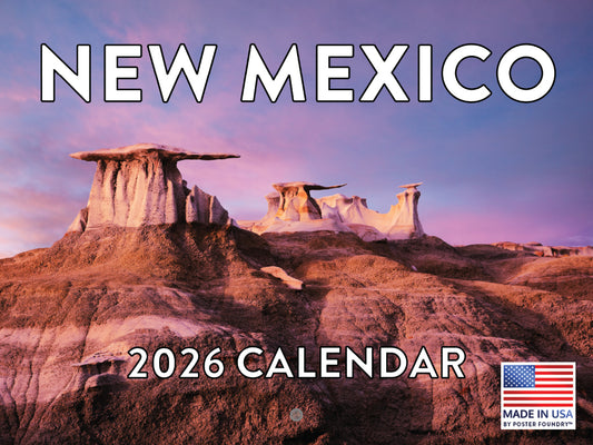 New Mexico Calendar 2026 Monthly Wall Calender 12 Month | American Made In The USA 268001