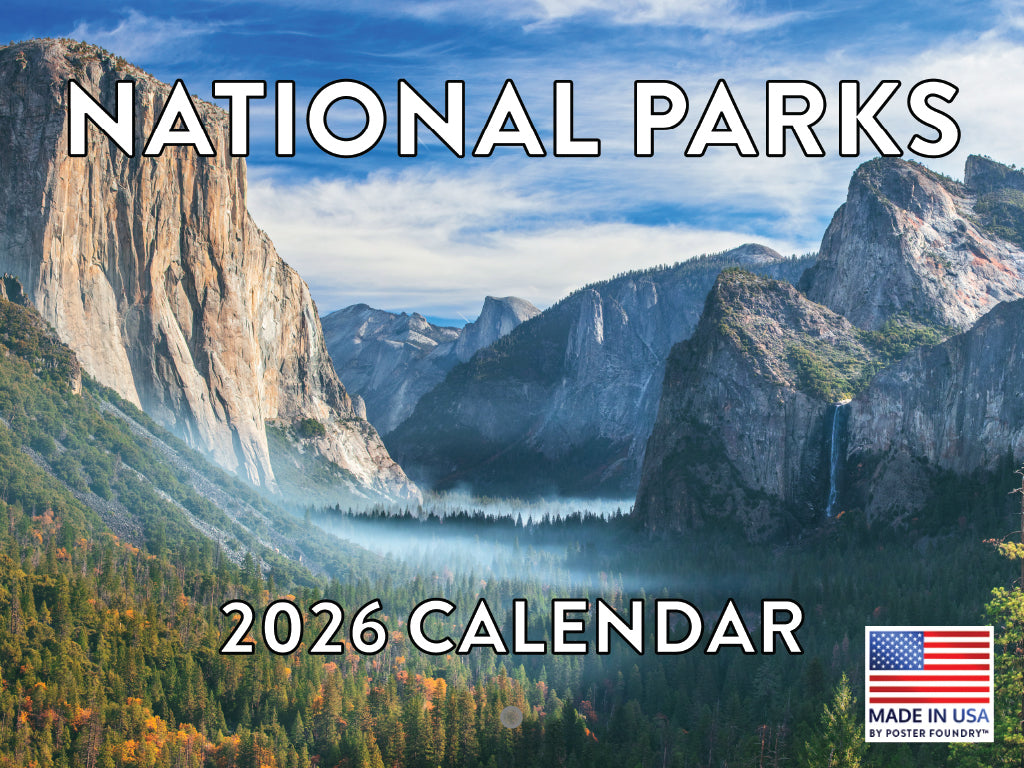 National Parks Calendar 2026 National Park Gifts Monthly Wall Calendar Nature 12 Month | American Made In The USA 268004