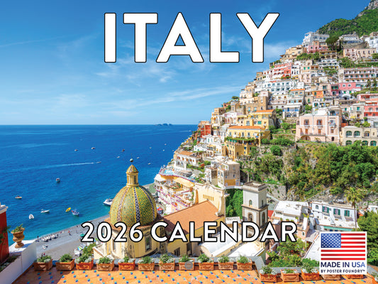 Italy Calendar 2026 Italian Gifts Monthly Wall Calender 12 Month | American Made In The USA 268009