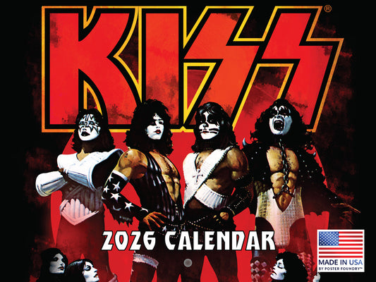 KISS Calendar 2026 Music Band Merchandise Monthly Wall Calender 12 Month | American Made In The USA 268011