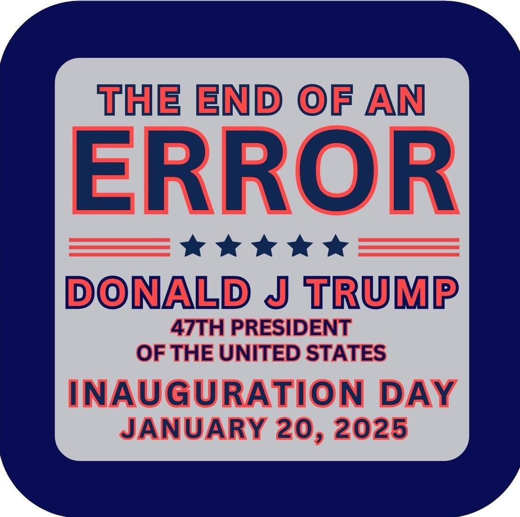 Donald Trump Presidential Inauguration End Error Premium Drink Coaster Resin With Cork Backing 268022
