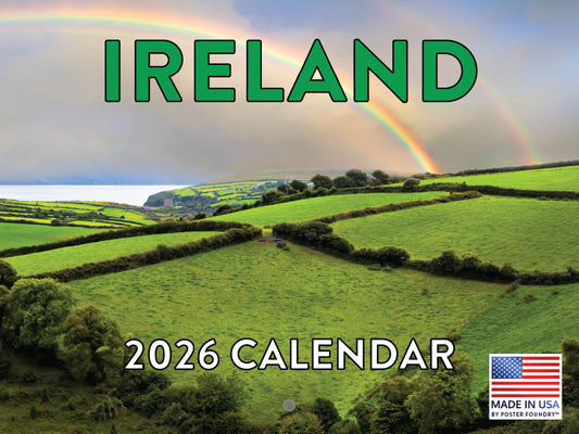 Ireland Calendar 2026 Irish Gifts Monthly Wall Calender 12 Month | American Made In The USA 268034