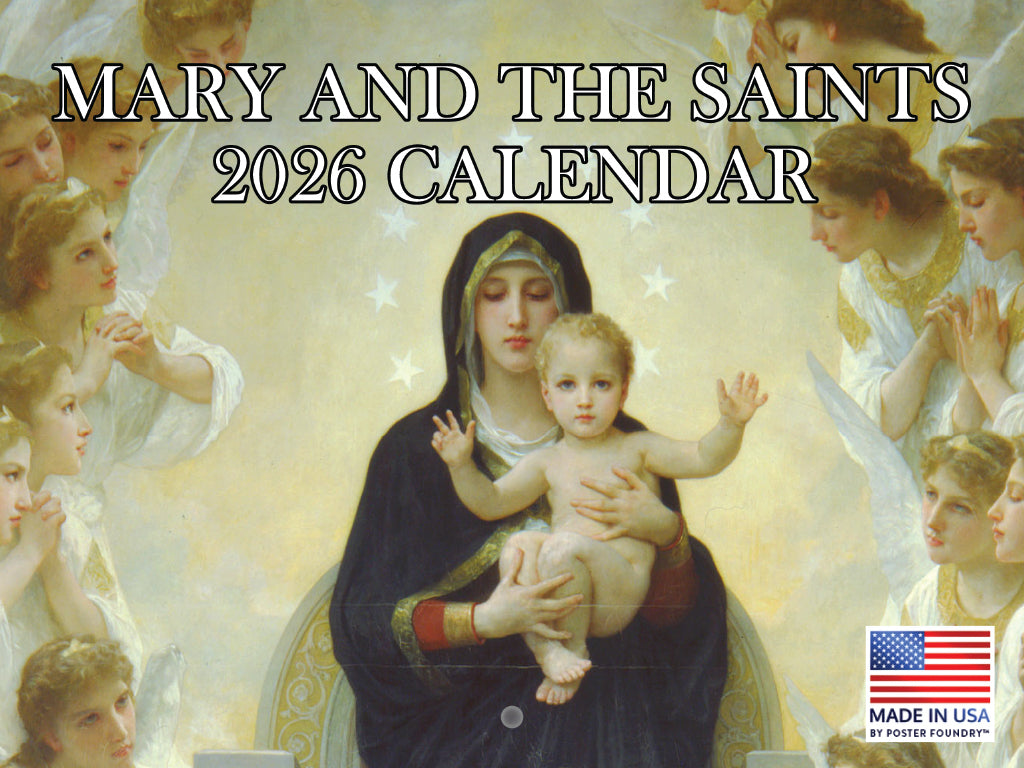 Mary And The Saints Catholic Calendar 2026 Religious Monthly Wall Calender 12 Month | American Made In The USA 268056