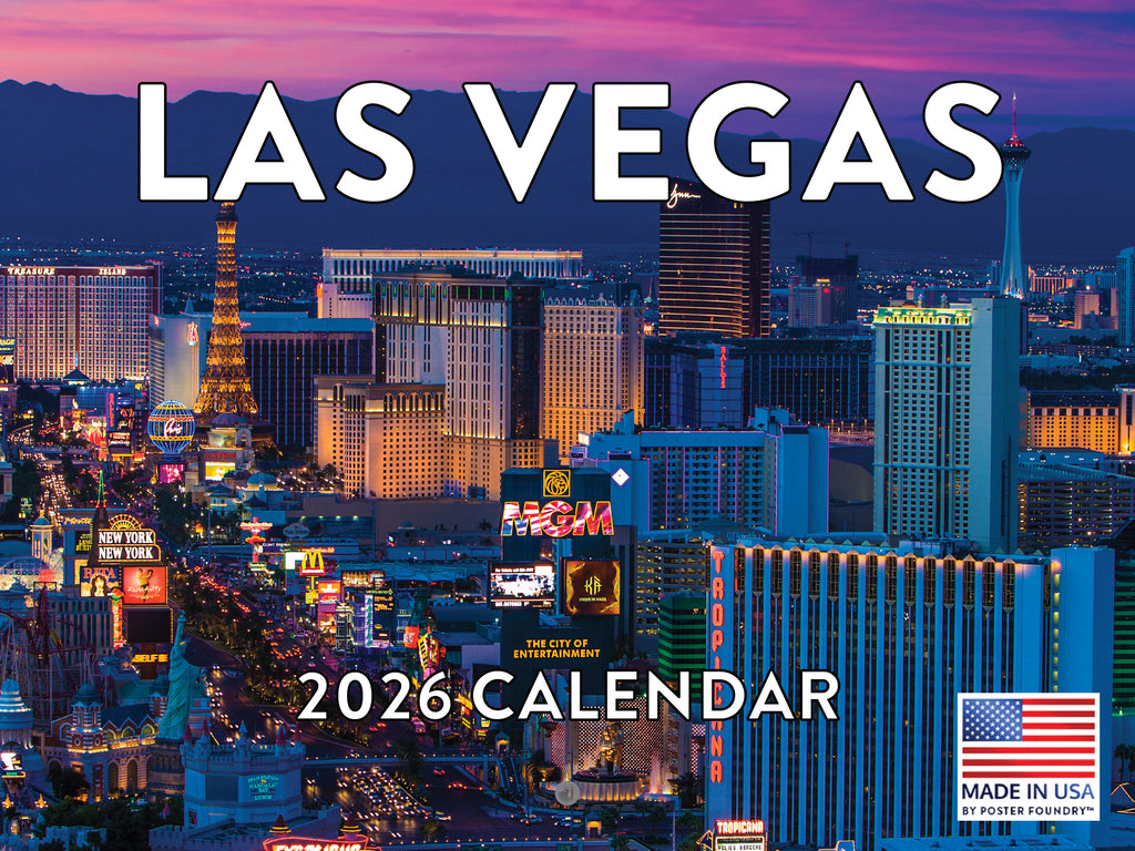 Las Vegas Calendar 2026 Monthly Wall Calender 12 Month | American Made In The USA 268097