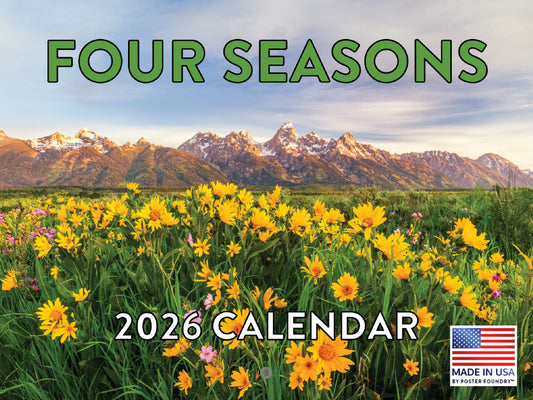 Four Seasons Calendar 2026 Seasonal Monthly Wall Calender 12 Month | American Made In The USA 268111