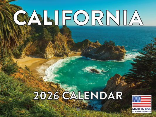 California Calendar 2026 Monthly Wall Calender 12 Month | American Made In The USA 268113
