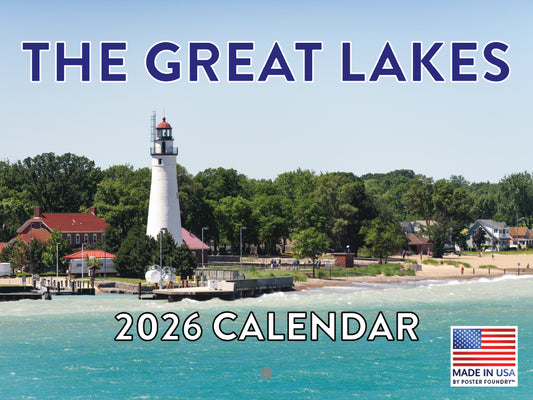 Great Lakes of Michigan Calendar 2026 Monthly Wall Calender 12 Month | American Made In The USA 268176