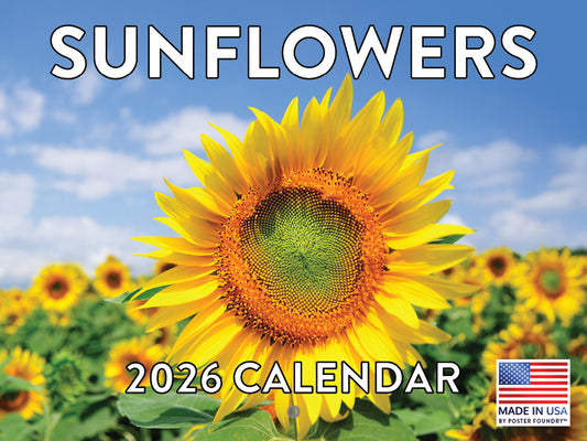 Sunflower Calendar 2026 Monthly Wall Calender 12 Month | American Made In The USA 268236