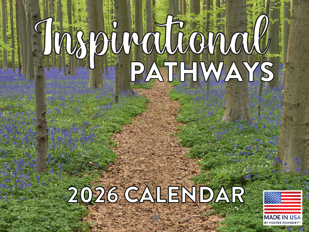 Nature Pathways Inspirational Calendar 2026 Quotes Monthly Wall Calender 12 Month | American Made In The USA 268294