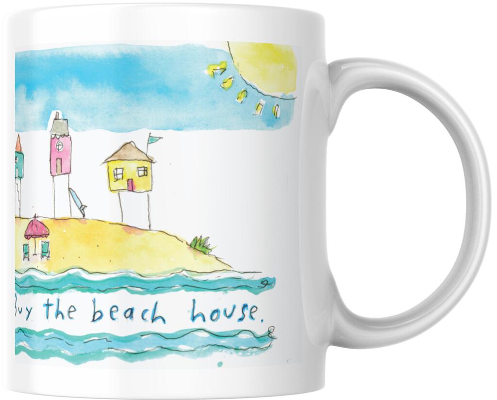 CUSTOM How To Live Life Is Short Buy The Beach House Ceramic Coffee Mug 15 oz 268563