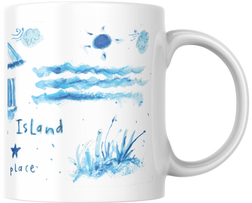 CUSTOM How To Live Long Beach Island My Happy Place Ceramic Coffee Mug 15 oz 268565