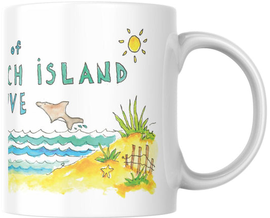 CUSTOM How To Live Cup Of Long Beach Island Love Ceramic Coffee Mug 15 oz 268566