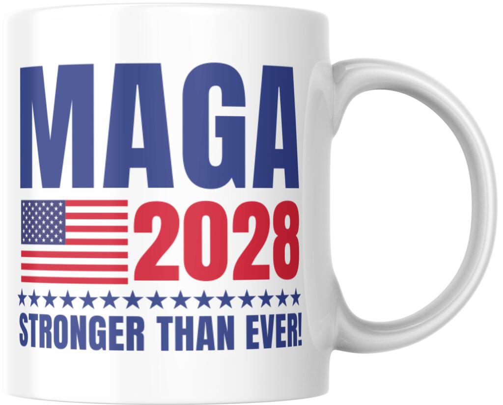 MAGA Donald Trump 2028 President Presidential Election Campaign Ceramic Coffee Mug 12 oz 268807