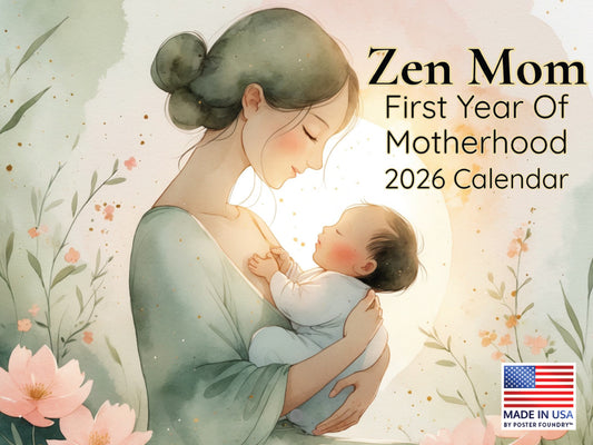 Zen Mom Calendar 2026 Motherhood Monthly Wall Calender 12 Month | American Made In The USA 268947