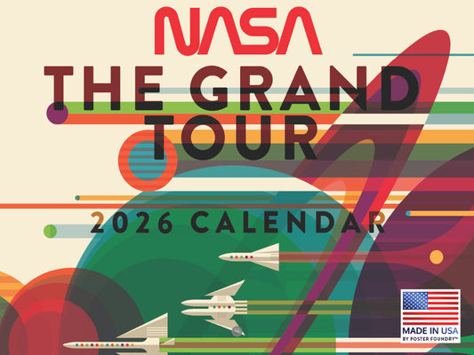 NASA Grand Tour Calendar 2026 Monthly Wall Calender 12 Month | American Made In The USA 269079