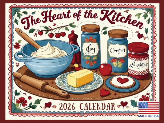 Heart Of Kitchen Calendar 2026 Monthly Wall Calender 12 Month | American Made In The USA 269180