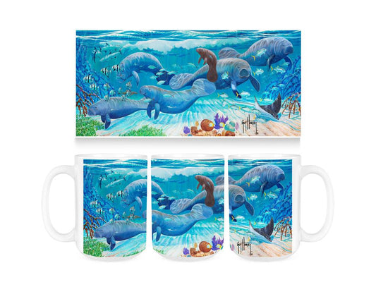 Guy Harvey Mangrove Rescue Ceramic Coffee Mug Tea Cup Fun Novelty Gift 15 oz 269192