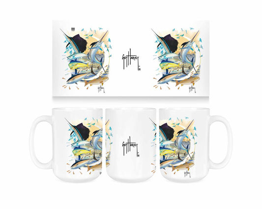 Guy Harvey Southern Lifestyle Ceramic Coffee Mug Tea Cup Fun Novelty Gift 15 oz 269250