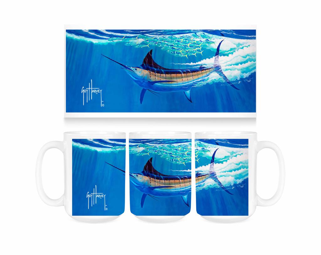 Guy Harvey Surface Friction Ceramic Coffee Mug Tea Cup Fun Novelty Gift 15 oz 269271