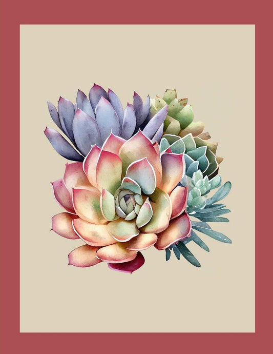 Southwest Succulents V354 Box of 10 Blank Note Cards 4x5 269281