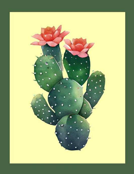 Southwest Succulents V356 Box of 10 Blank Note Cards 4x5 269283