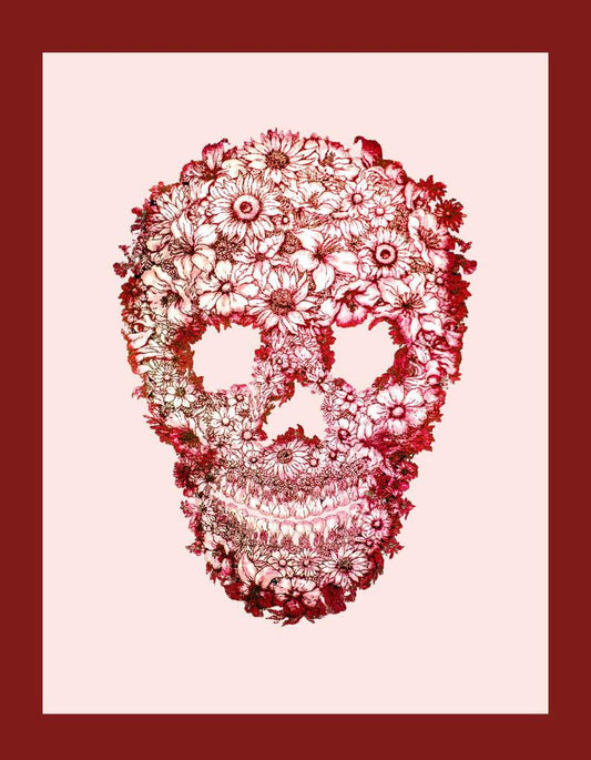 Day Of The Dead Flower Skull Mexican Holiday Box of 10 Blank Note Cards 4x5 269289