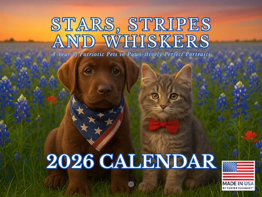 Americana Patriotic Pets Calendar 2026 269302