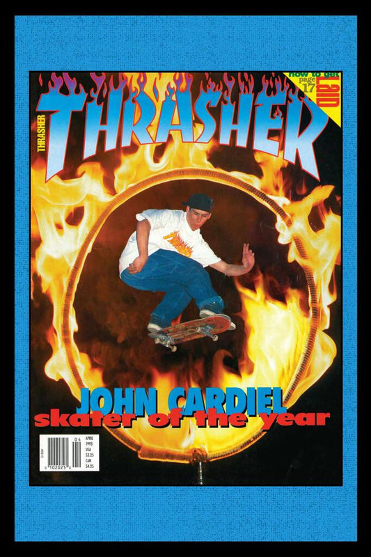 Thrasher Cover April 1993 John Cardiel Cool Wall Art Print Poster 12x18 269311
