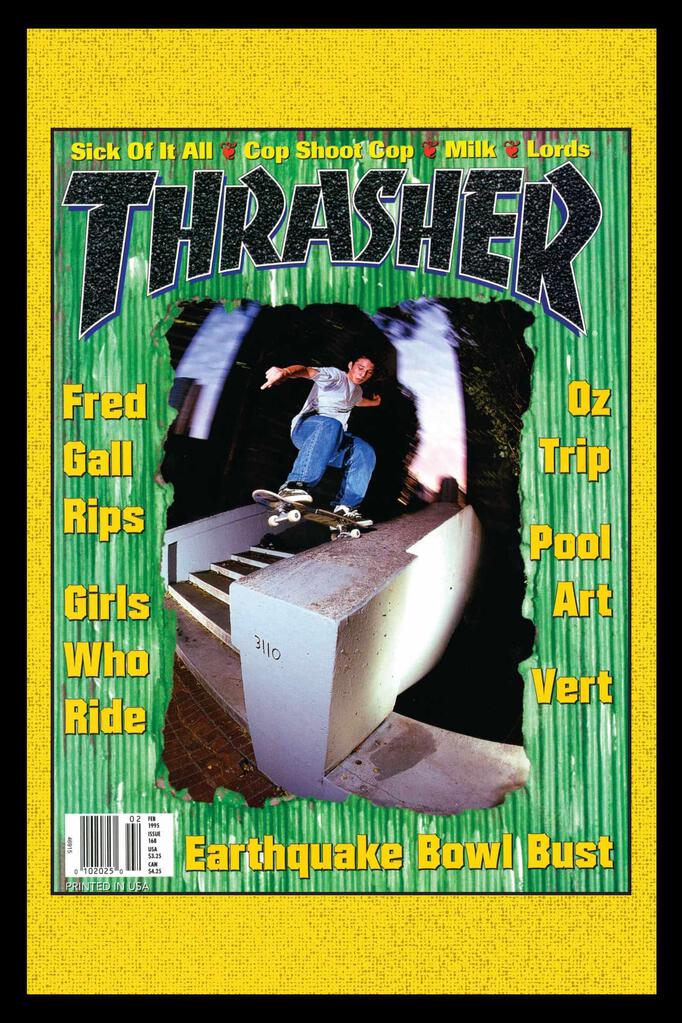 Thrasher Cover Feb 1995 Cool Wall Art Print Poster 12x18 269312