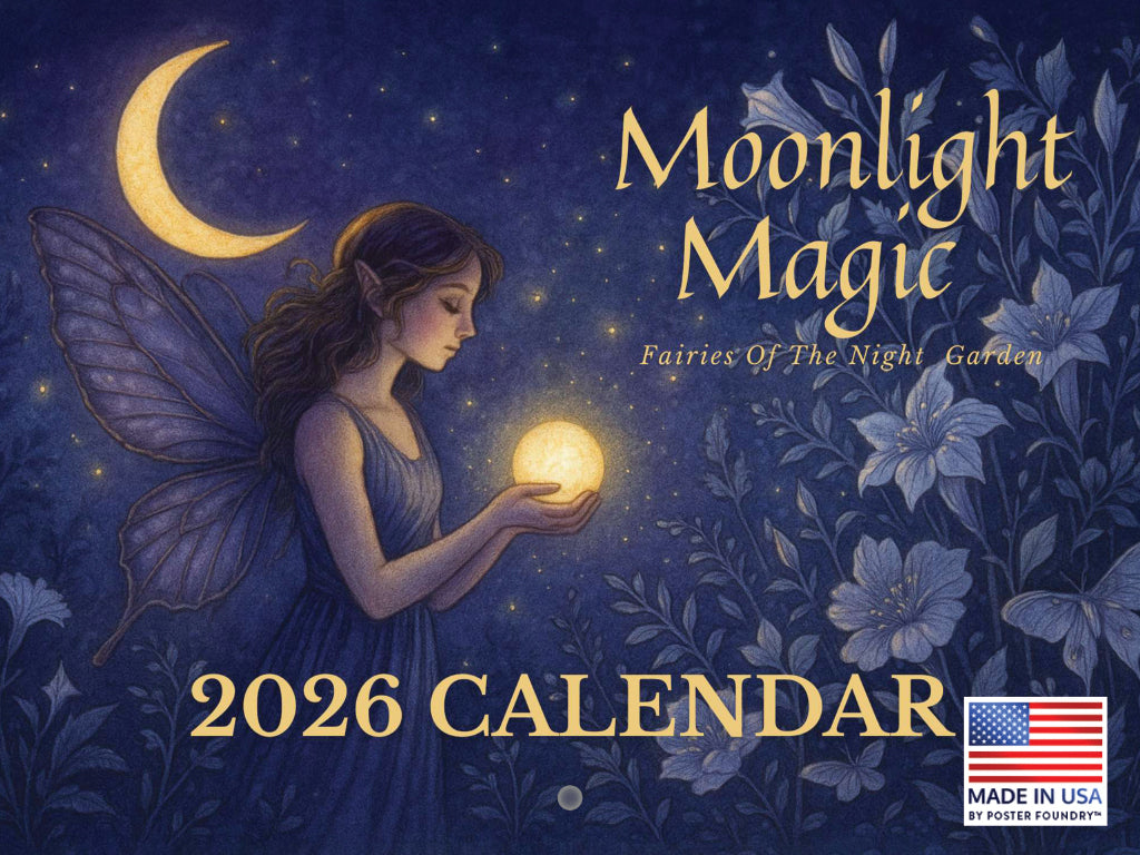 Moonlight Magic Fairy Calendar 2026 Monthly Wall 269317