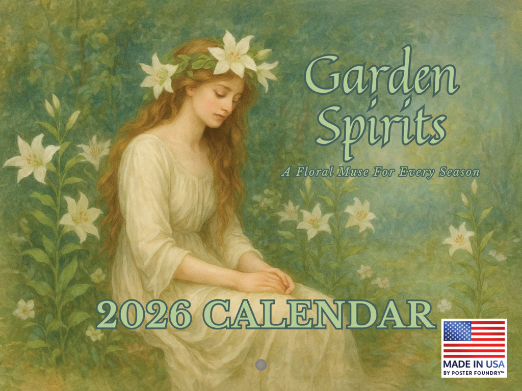 Garden Spirits Floral Muse Seasonal Botanical Calendar 2026 Monthly Wall Calender 12 Month | American Made In The USA 269319